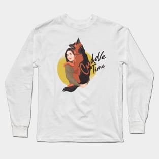 Dog Cuddle Time Long Sleeve T-Shirt